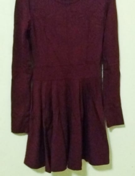 Bomin Dress -氣質仿兩件套裝連身裙- Grey Blue 灰藍色 (CB689) main image 0